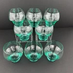 Sasaki Harmony Aqua Tinted Rocks Cocktail Glasses (8) Mid-century Modern. Fixed Price $109.99.