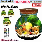 Mini Aquarium Fish Tank Lights Lamp Small Viewing Glass Bottle Decor Au. Fixed Price $29.22.