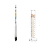 Wine Hydrometer Test Jar Triple Scale Alcohol For Beer Mead Kombucha. Fixed Price $12.99.