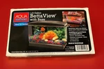 Aqua Culture Betta View Half Gallon Fish Tank With Base New (10X3.5X6.25"). Fixed Price $20.99.