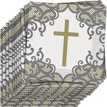 Unique Fancy Gold Cross Luncheon Napkins, 16-PACK Elegant Party & Religious. Fixed Price $12.53.