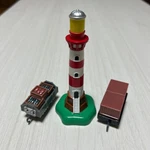 Thomas The Tank Engine Capsule Tomy Lighthouse Face Train Car Fish Box Toy. Fixed Price $77.82.