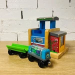 Sodor Fish Food & Aquarium Car - Thomas The Tank Friends Wooden Railway Trains. Fixed Price $57.44.