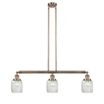 Innovations F Colton 3-LT Island, Ac/rib/cube 213-AC-G302-LED. Fixed Price $624.80.