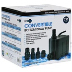 Ecoplus Convertible Bottom Draw Water Pump 730 Gph - Submersible Hydroponics. Fixed Price $87.99.