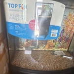 Top Fin Bowfront 36 Gallon Aquarium & Stand Combo, 30.7 Wide Tank. Fixed Price $250.00.