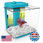 Marina Betta Ez Care Plus 1.35 Gal Aquarium Kit - Blue, No Mess/stress. Fixed Price $55.46.