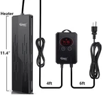 Hygger 100W-1200W Submersible Aquarium Heater Adjustable Temperature. Fixed Price $29.99.