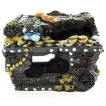 Penn-plax RR848 Sunken Treasure Chest Aquarium Decoration Add Fun Item. Fixed Price $22.39.