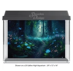 Glowing Flowers Forest Polyester Fish Tank Glass Backdrop Aquarium Background. Fixed Price $44.31.