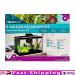 5 Gallon Glass Aquarium Starter Kit Led Light Filter Betta Tetra Guppy Care New. Fixed Price $54.60.