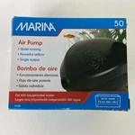 Marina 50 Ultra Quiet Aquarium Air Pump Oxygenating Water Up To 15 Gallon Tank. Fixed Price $12.99.