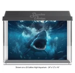 Great White Shark Polyester Fish Tank Glass Backdrop Aquarium Background. Fixed Price $27.91.