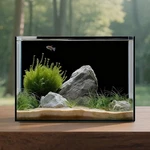 3 Gallon Glass Tank Cube, Small Aquarium Bowl For Betta Goldfish Sn.... Fixed Price $59.14.