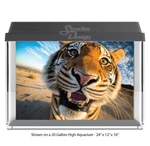Funny Close Up Tiger Cat Polyester Fish Tank Glass Backdrop Aquarium Background. Fixed Price $37.49.