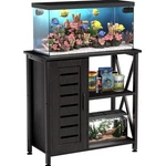 Fish Tank Stand Black Metal Wood 20-29 Gallon Aquarium Cabinet Storage. Fixed Price $194.98.