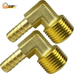 2PCS 90 Degree Elbow 3/8" Hose To 1/2" Npt Male Brass Barbed Fitting By Cx. Fixed Price $15.30.