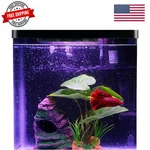 Betta Fish Tank Self Cleaning Glass 2 Gallon Small Nano Aquarium Starter Kits.... Fixed Price $73.79.