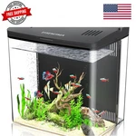 Desktop Fish Tank, 1.2 Gallon Self-cleaning Smart Aquarium With Filter & 5-CO.... Fixed Price $49.49.