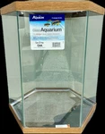 Aqueon Oak Hex Glass Aquarium Fish Tank 35 Gallon - Local Pick Up In Pr Only. Fixed Price $193.19.
