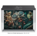 Vintage Pale Green Orchid Polyester Fish Tank Glass Backdrop Aquarium Background. Fixed Price $27.12.