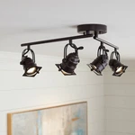 Pro Track Hamilton 23 1/4" 4-LIGHT Swing Arm Bronze Led Fixture. Fixed Price $179.95.