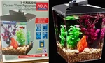 Culture 1 Gal Corner View Aquarium W/lighting And Filter New Box. Fixed Price $29.00.