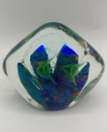 Vtg Sds Seapoot Group Art Glass Tank Aquarium Paperweight Green Anglefish. Fixed Price $53.55.