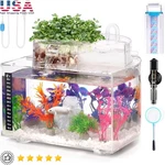Self-cleaning Betta Fish Tank Starter Kit Aquaponic Hydroponic System 2.5 Gal Us. Fixed Price $89.26.