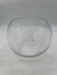 Clear Glass Round Fish Bowl Vase Candy Jar Decoration 5 X 6. Fixed Price $15.29.