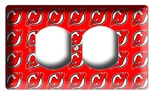 New Jersey Devils Hockey Team Logo Light Horizontal Outlet Wall Plate Room Decor. Fixed Price $16.55.