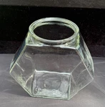 Large Vintage Glass Hexagon Fish Aquarium Tank Aquatic Animals Beta. Fixed Price $120.00.