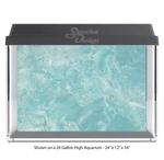 Blue Marble Stone Polyester Fish Tank Glass Backdrop Aquarium Background. Fixed Price $127.63.