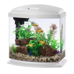 Aqueon Minibow 2.5 Gallon Led Aquarium Kit Smartclean White. Fixed Price $89.99.