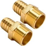 2PCS Brass Hose Fitting 1" Npt Male Adapter Barbed By Cx Wonde.... Fixed Price $16.57.