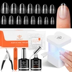 Gel Kit Almond, 15 Sizes Fake Nails 510 Pcs, Mini Uv Light, Acrylic Clipper. Fixed Price $45.99.