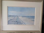 Paula Kolojeski Signed Print New Jersey Shore 1987 767/1000 Limited Edition Art. Fixed Price $90.00.