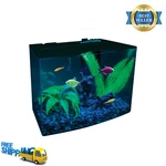 Glofish Crescent Aquarium Kit, 3 Gallon, Blue Led Light, Internal Filter, Tank. Fixed Price $42.99.