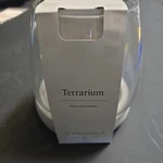 New Threshold 5X5 Round Glass W/cement Base Terrarium Vase. Fixed Price $5.00.