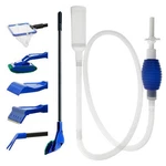 Greenjoy Aquarium Fish Tank Cleaning Kit - 5 1 Algae 7 Piece Set, Blue. Fixed Price $29.19.