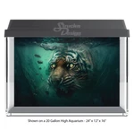 Scary Eye Glowing Tiger Polyester Fish Tank Glass Backdrop Aquarium Background. Fixed Price $27.91.