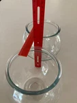 1 Vintage Clear Thick Glass Crystal Fish Bubble Rose Bowl Vase Terrarium 6" Tall. Fixed Price $10.00.