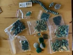 Destash Lot Aqua Ceramic Stone Glass Beads Show Quality See Photos. Fixed Price $20.98.