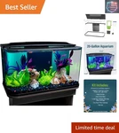 Glass Aquarium Kit, 20 Gallons, Includes Blue, Led Light Stick & Integrated .... Fixed Price $303.80.