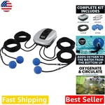 Whisper Quiet Aerator Kit Crystalclear Pondair 4 For 2000 Gal Water Garden. Fixed Price $188.99.