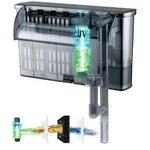 Large Hang On Back Aquarium Filter 264GPH For 20-75 Gal Fish Tank, W/ U-v Lig.... Fixed Price $83.84.