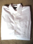 Mens White Lands End Wrinkle Free Dress Shirt 18-36 2XLT. Fixed Price $15.99.