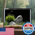 3 Gallon Glass Tank Cube, Small Aquarium Bowl For Betta Goldfish Snail. Fixed Price $65.50.