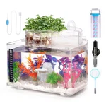 Betta Fish Tank Kit, 2.5 Gallon Aquarium Self-cleaning With Led Light, Filter.... Fixed Price $80.99.