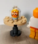 New Lego Fish Bowl Tiger Table Included Tank Bubble Stand Printed Face. Fixed Price $8.43.